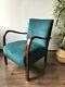 Newly Reupholstered Art Deco Armchair Halabala Style 1950s