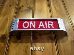 ON AIR light up sign old rustic chrome JUNE SALE Free UK Shipping