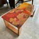 Orange Epoxy Resin Table Top Custom To Made Adorable Gifts Kitchen Slab Decorate