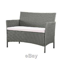 Outdoor Rattan Garden Furniture 4-5 Seater Corner Sofa Patio Set with cushions