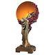 Pd60736 Art Deco 20's Style Elegant Slumber Lady Illuminated Sculpture Lamp