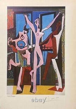 Pablo Picasso Print, The Three Dancers, 1925 Original Hand Signed Art & COA