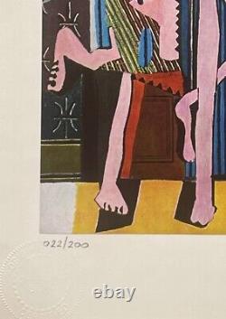 Pablo Picasso Print, The Three Dancers, 1925 Original Hand Signed Art & COA