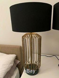 Pair of Gold base lamps in amazing condition from Graham and Green