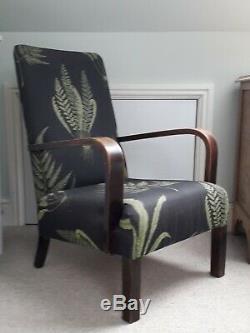Parker Knoll fireside chair art deco retro vintage bedroom armchair