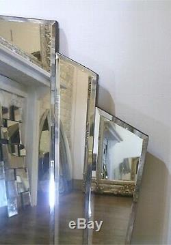 Piermont Glass Framed Overmantle Art Deco Mirror 43 x 32 (110cm x 80cm)