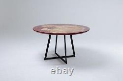 Poplar Epoxy Round Dining Table