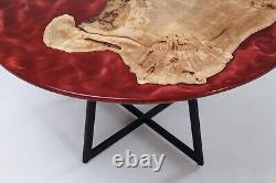 Poplar Epoxy Round Dining Table