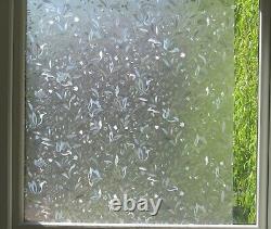 Premium 3D Reflective Decorative Frosted Etched Glass Effect Window Vinyl Film
