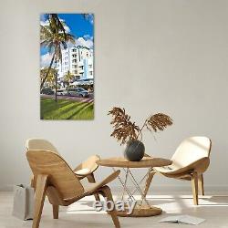 Print on Glass Wall Decor 60x120 Houses in Art Deco style in South Miami