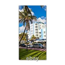 Print on Glass Wall Decor 60x120 Houses in Art Deco style in South Miami