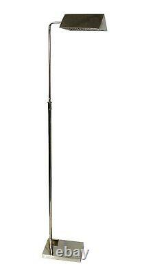 RALPH LAUREN AGATHA O' BANKERS Extendable Floor LAMP Silver Limited edition kw8