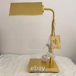 RALPH LAUREN Bankers Lamp Extendable DESK LAMP Gold
