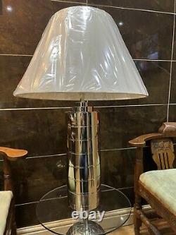 RALPH LAUREN HOME Montgomery Table Lamp In Polished Nickel NEW BOXED