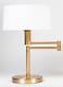 Ralph Lauren Home Collection Gold Brass Swing Arm Table Lamp Mu100 Genuine New