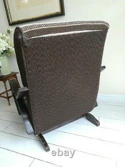 Rare Bentwood Banana Armchair Rocking Chair Signed C Perry 1954 Halabala style