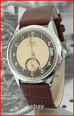 Rare Vintage Tissot Antimagnetique Jumbo 38mm Cal. 27 Two Tone Dial Men's Watch