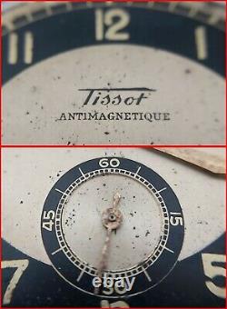 Rare Vintage Tissot Antimagnetique Jumbo 38mm Cal. 27 Two Tone Dial Men's Watch