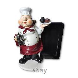 Resin Chef Menu Announcer Dining Table Décor Home Kitchen Decor White