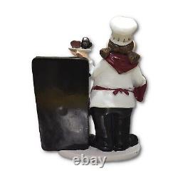 Resin Chef Menu Announcer Dining Table Décor Home Kitchen Decor White