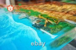 Resin River Epoxy Sea Center Dining Table Wooden Handmade Home Decor Furniture
