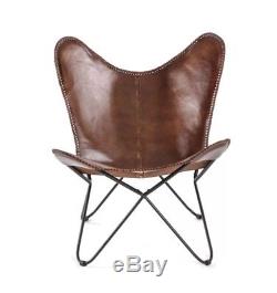 Retro Butterfly Chair Vintage Industrial Style Metal Upholstered Furniture Seat