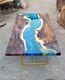 River Epoxy Resin Center Sofa Coffee & Dining Table Top Handmade Modern Art Deco