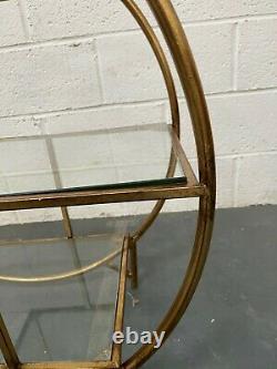 Rockett St George Circular Art Deco 3-Tier Drinks Trolley RSG 1078- RRP £250