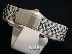 Rolex Datejust Men Stainless Steel 18K White Gold Watch Jubilee Silver Dial 1601