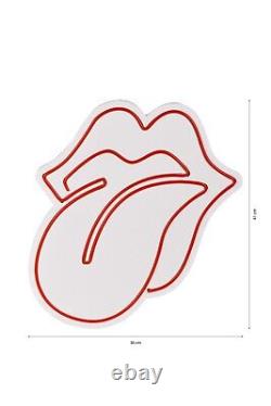 Rolling Stones Neon Wall Decor Tongue Red Led Light Music Art Red Lips Led Neon