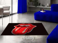 Rolling Stones Rug Exclusive Design Carpet Studio Living Room Decor Comfortab