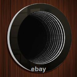 Round 3D Infinity Mirror LED Illuminated Tunnel Effect Wall Lights with Remote