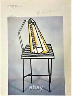 Roy Lichtenstein Print, Lamp on Table, 1977 Original Hand Signed & COA