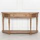 Rustic Wood Art Deco Style Antique Tv Stand Chunky Console 151 Cm Wooden