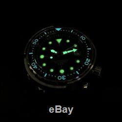 STEELDIVE Marine Master Sunray Blue Tuna NH35 Diver 300M Automatic Watch BGW9/C3