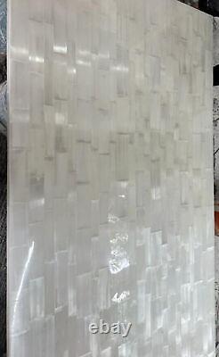 Selenite Top Dining Table, Crystal Sunbrust Table, Handmade Furniture, Home Deco