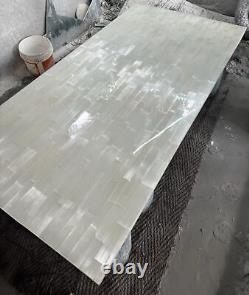 Selenite Top Dining Table, Crystal Sunbrust Table, Handmade Furniture, Home Deco