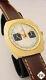 Serviced Vintage 1970's Elgin Chronograph Valjoux 7733 Gold Plate Panda Watch