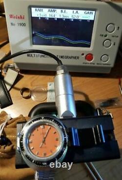 Serviced Vintage Gruen 70's Diving 1500 ft Diver Orange Dial Submariner Watch