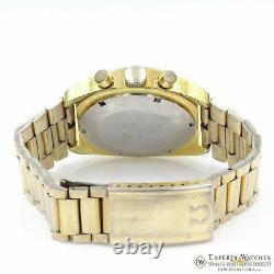 Serviced Vintage Omega SeaMaster 145.029 Gold Top Chronograph 1970 Cal 861 Watch