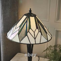 Small Tiffany Glass Table Lamp Art Deco Style Requires 40W E14 Golf Bulb LED