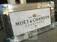 Small White 3d Moet And Chandon Mirrored Picture, Picture With 3d Sparkle Detail
