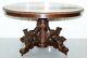 Solid Oak Circa 1880 Victorian Hunting Table Legs Depicting Dog Boar And Foxes