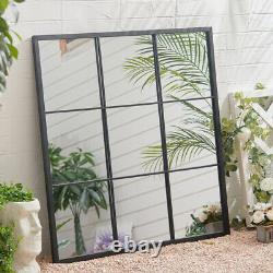 Square Outdoor Garden Mirror Wall Mounted Leaning Standing Art Deco Wall Mirrors