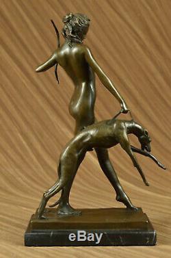 Statue Sculpture Diane Huntress Art Deco Style Art Nouveau Style Bronze Hot Cast