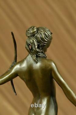 Statue Sculpture Diane Huntress Art Deco Style Art Nouveau Style Bronze Lost Wax