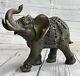 Statue Sculpture Elephant Wildlife Art Deco Style Art Nouveau Bronze Hot Cast