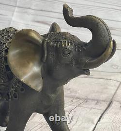 Statue Sculpture Elephant Wildlife Art Deco Style Art Nouveau Bronze Hot Cast