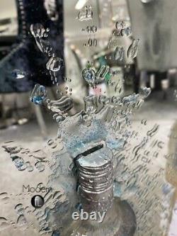 Stunning Spirit Bar 3D glitter art with 3D bottles & glitter in mirrored frame