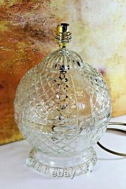 Table Lamp An English Antique Art Deco Moulded Clear Glass Globe Lamp 1920s